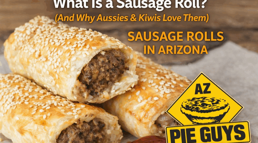 Traditional Australian sausage rolls available in Arizona from AZ Pie Guys